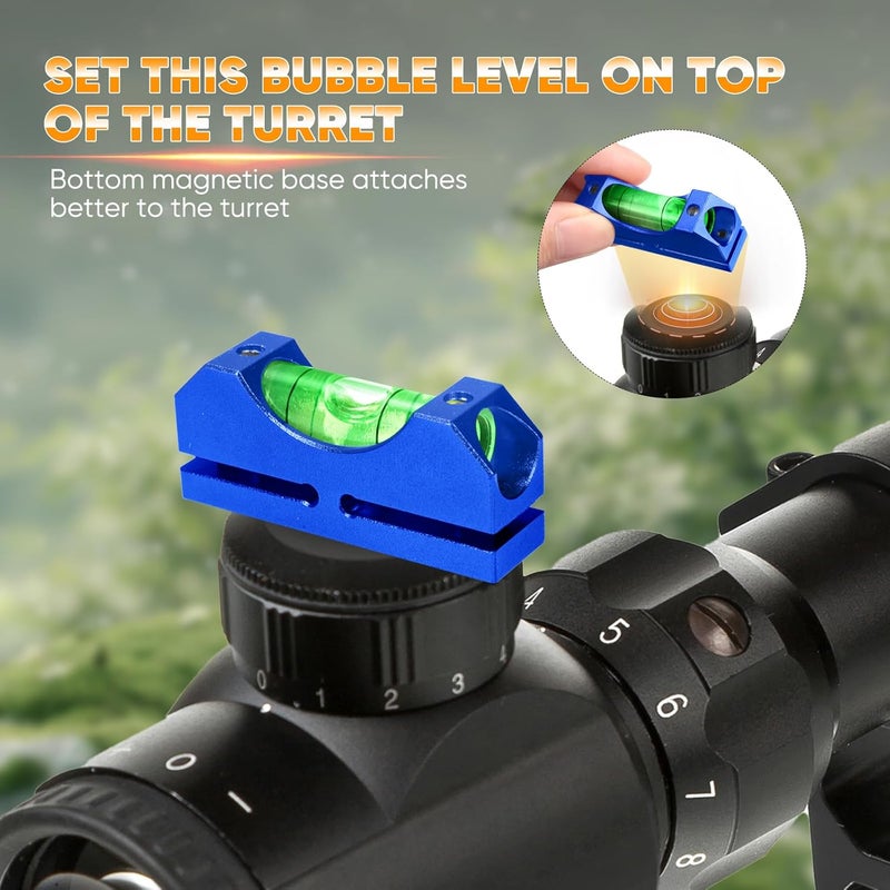 CXFDDV Scope Leveling Kit - Picatinny Scope Level, High Precision Scope Bubble Level, Magnetic Universal Leveling Tool - Image 5